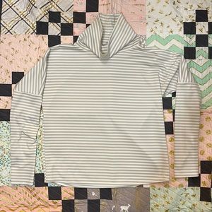 Oiselle Striped Cowl Neck Longsleeve